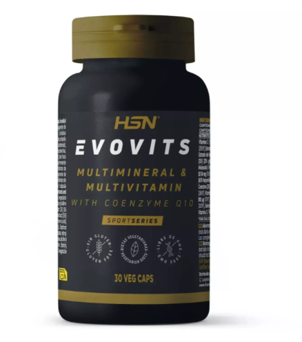 EVOVITS (MULTIVITAMÍNICO). Multivitamínico-Multimineral. Con extractos de plantas, Inositol, Rutina y CoQ10. Apto para vegetarianos.