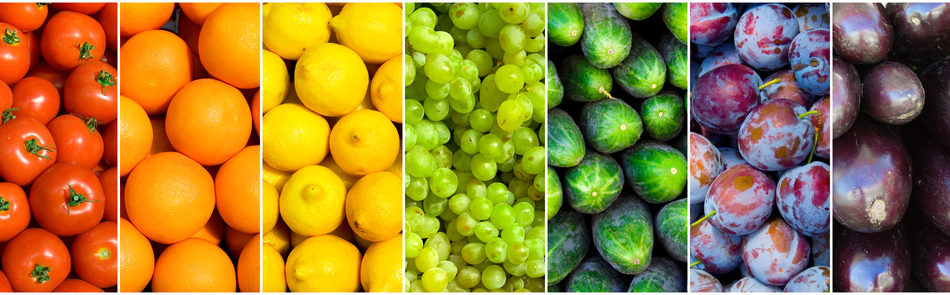 frutas verduras segun color