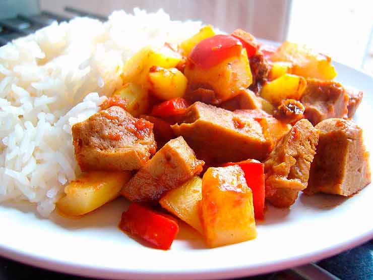 seitan-curry-proteína vegetal